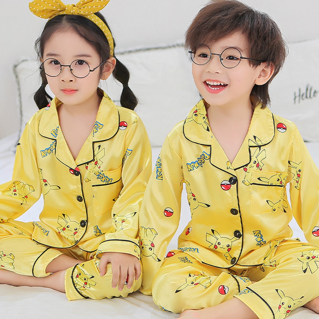 Bộ đồ ngủ cho bé trai bé gái in hình Đreamon mặc đều xinh, Đồ bộ Pijama in hình cute cho bé từ 6-28kg - LILA KIDS