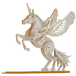 Mô hình lắp ghép gỗ 3D laser - Unicorn