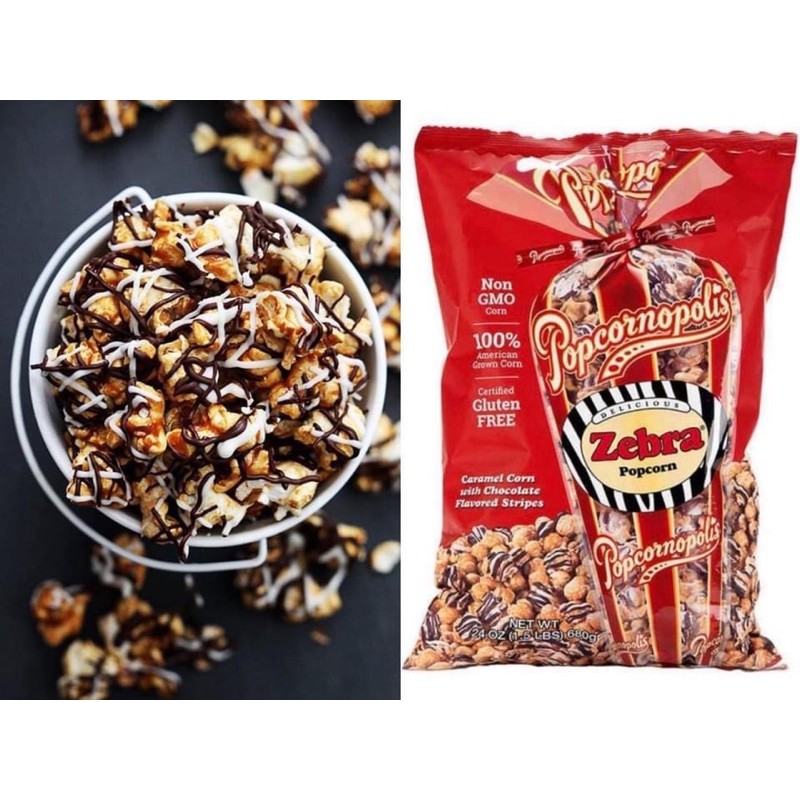 Bắp rang Popcornopolis zebra 680g date 9/22