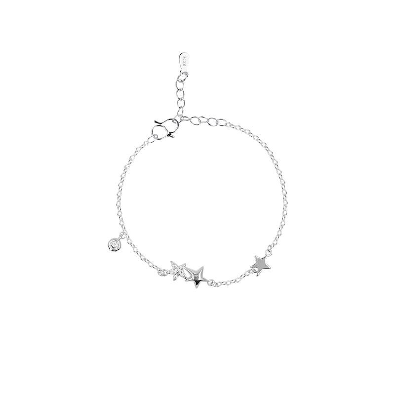 Vòng tay tứ sao phụ kiện thời trang nữ lắc tay phong cách Hàn Quốc