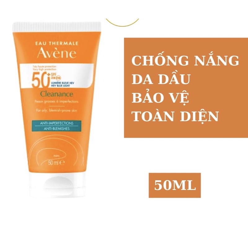 Kem chống nắng Avene Cleanance Solaire SPF 50