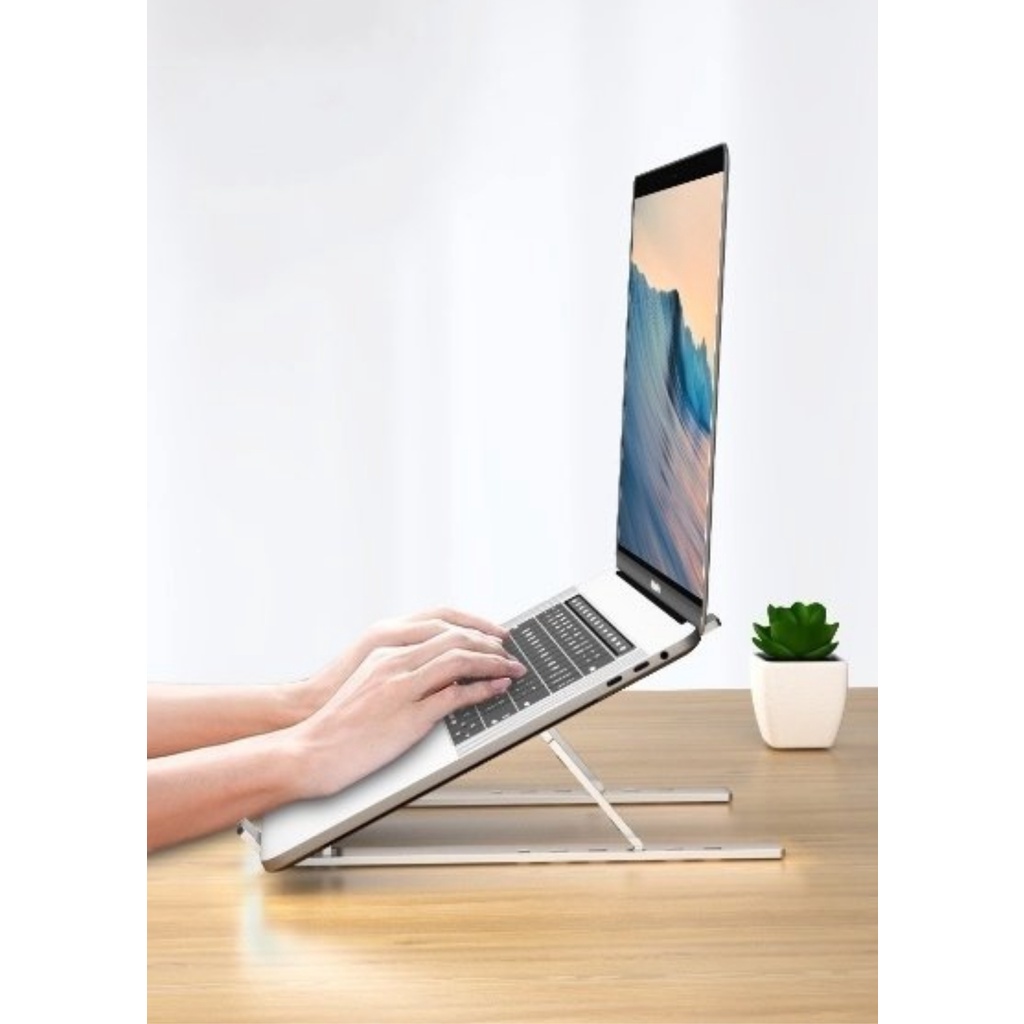 Giá Đỡ Laptop/Macbook Gấp Gọn Chống Mỏi Cổ, Stand Nhôm Xiaomi, Hỗ Trợ Tản Nhiệt