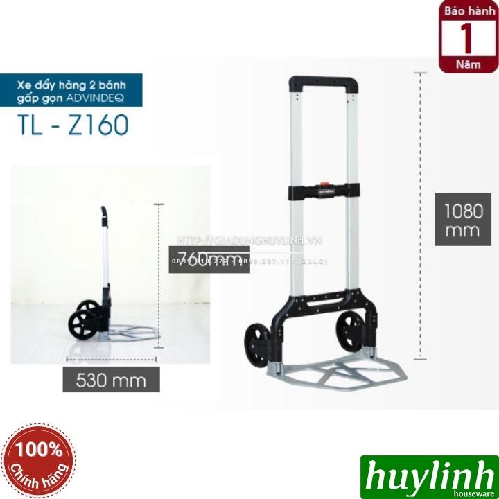 Xe đẩy hàng 2 bánh gấp gọn Advindeq TL-Z160 - 160kg