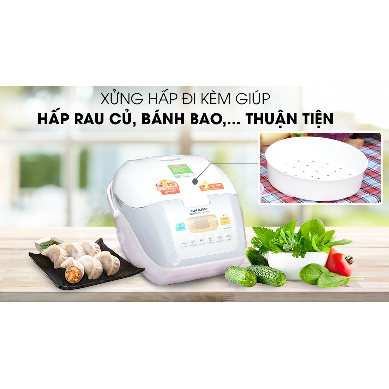 Nồi cơm điện tử Sharp KS-COM18V 1.8 lít