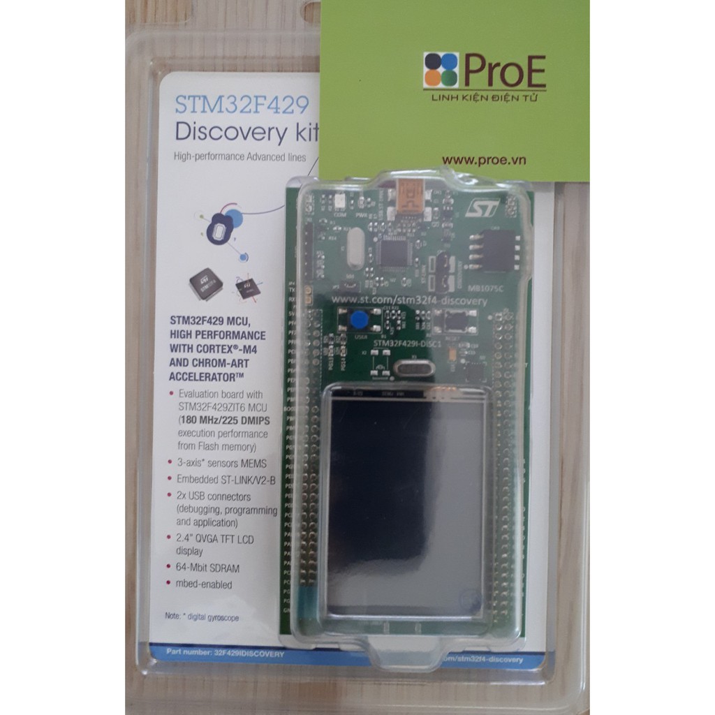 [Mã 88ELSALE hoàn 7% đơn 300K] Kit STM32F429 Discovery | BigBuy360 - bigbuy360.vn