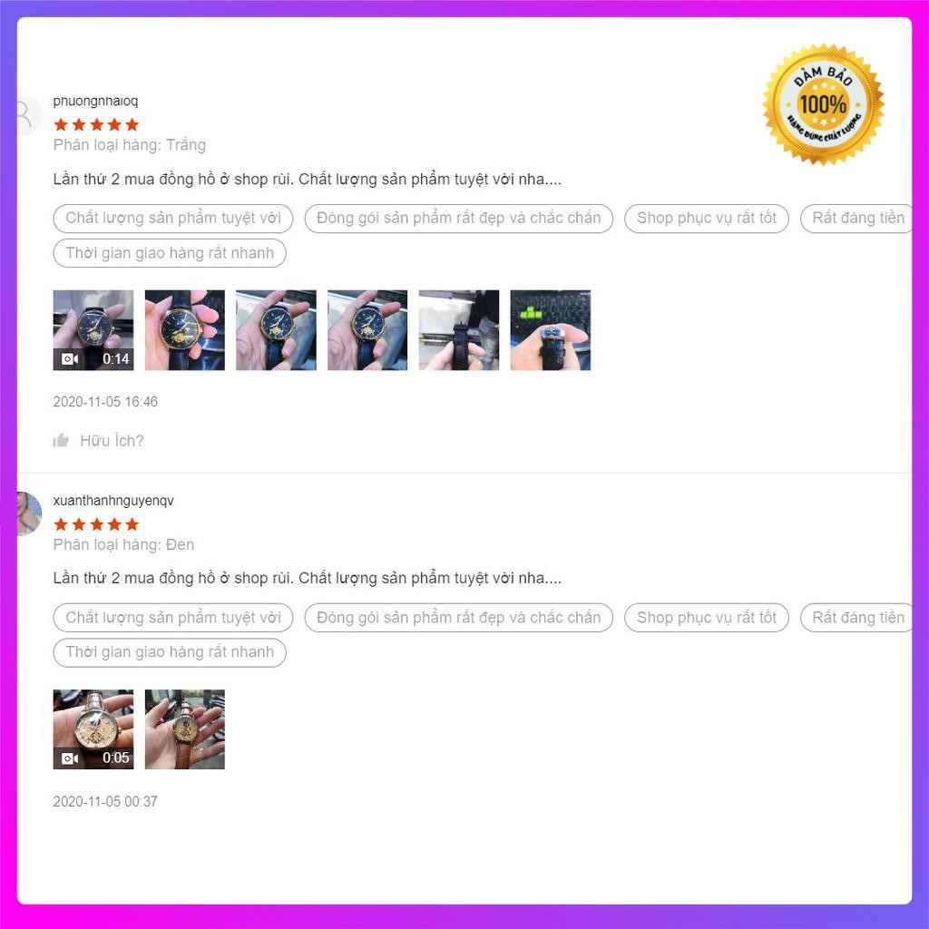 Đồng hồ cơ nam automatic dây da bọc su cực bền hiệu tevise chính hãng (tặng kèm hộp) | BigBuy360 - bigbuy360.vn