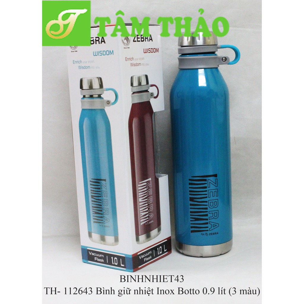 Bình giữ nhiệt Inox Botto 0.9 lít (3 màu). Hàng Thái Lan Cao Cấp