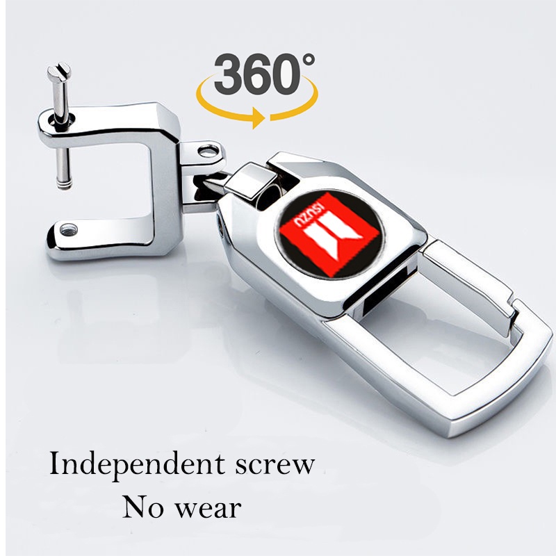 Móc Khóa Kim Loại Hình Logo Isuzu