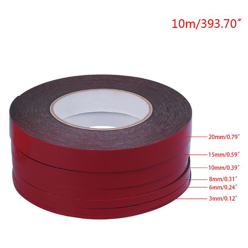 Cuộn băng keo 2 mặt dài 10 mét 3-20mm dùng dán cho màn hình LCD điện thoại