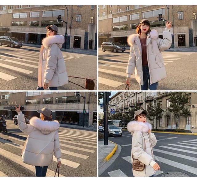 ÁO PHAO MŨ LÔNG DÀY CỰC ẤM | BigBuy360 - bigbuy360.vn