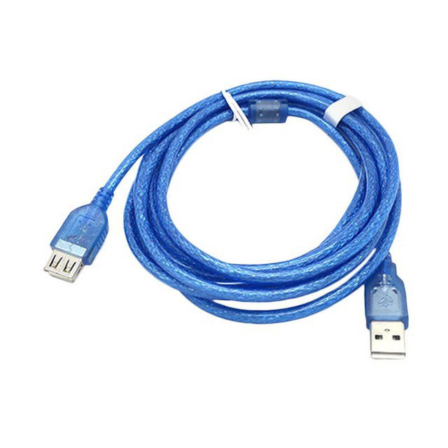 Cáp Nối Dài USB 1.5M Xanh - Có Cục Chống Nhiễu - USB Nối Dài