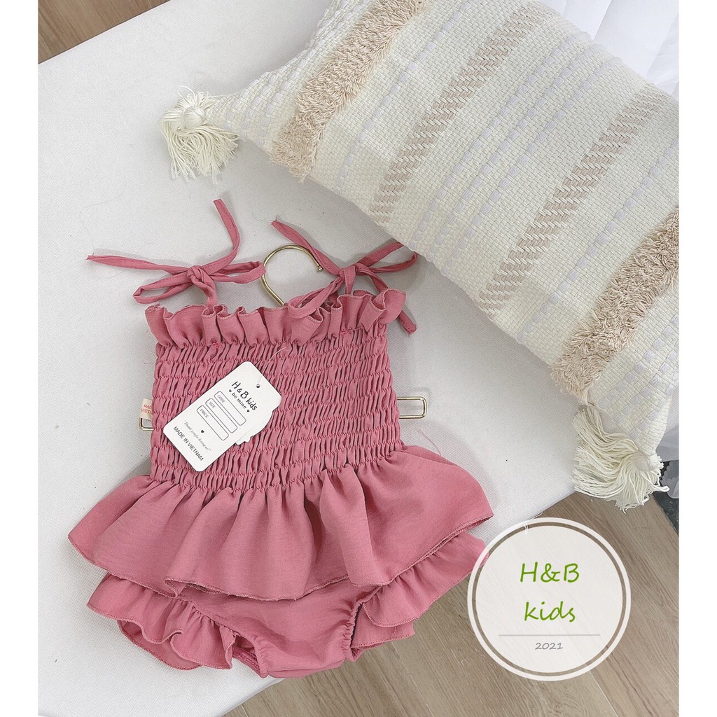 Bikini áo tắm cho bé gái chun bèo XHN594