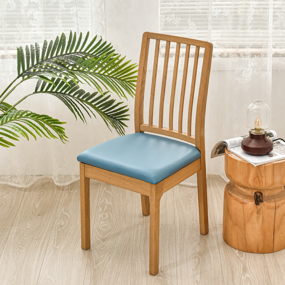 Đệm Da Pu Lót Ghế Ngồi Không Trượt Chống Thấm Nước Có Nút Cài Trang Trí Nhà Cửa