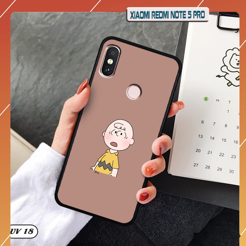 Ốp lưng Xiaomi Redmi Note 5 Pro -lưng nhám , ngộ nghĩnh