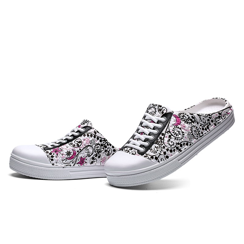 Giày bít mũi gót hở đế bằng siêu nhẹ thời trang cho nữ