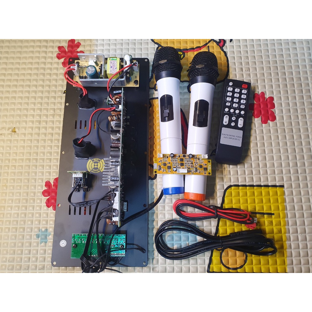 Combo mạch loa kéo có eco -Bộ mạch loa kéo  kèm micro-Bo loa kẹo kéo mạnh-Mạch loa kéo có -Mạch loa ké