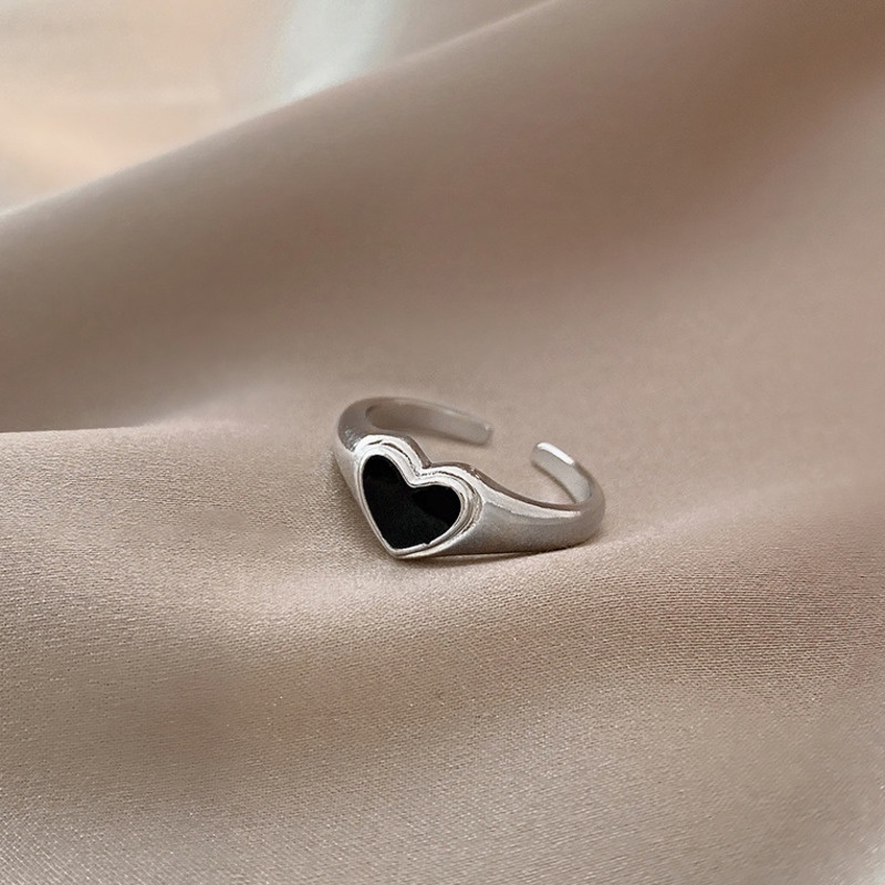 Nhẫn Hình Trái Tim Thời Trang Theo Phong Cách Hàn Quốc Dành Cho Nữ