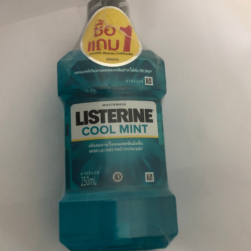 Nước súc miệng Listerine 250ml hương bạc hà mát lạnh