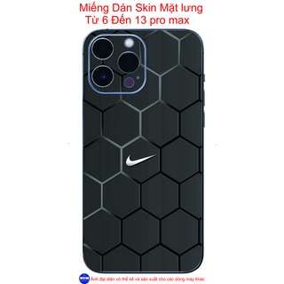 Miếng Dán Skin mặt lưng iphone 6 đến 13 pro max, chống xước, hình ảnh sắc nét...