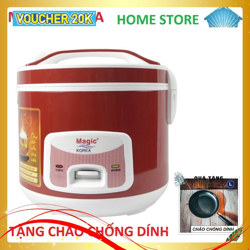 Nồi cơm điện lòng niêu Magic Korea A87 | Dung Tích 2L | Công Suất 700W | Tặng Chảo Chống Dính - Ngon Như Nồi Niêu Đất