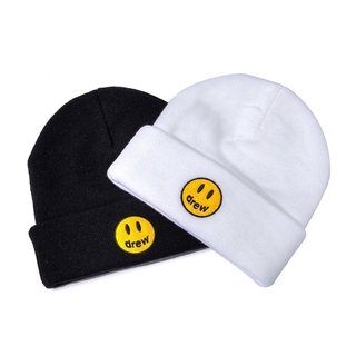 Funny smiley face pattern beanie