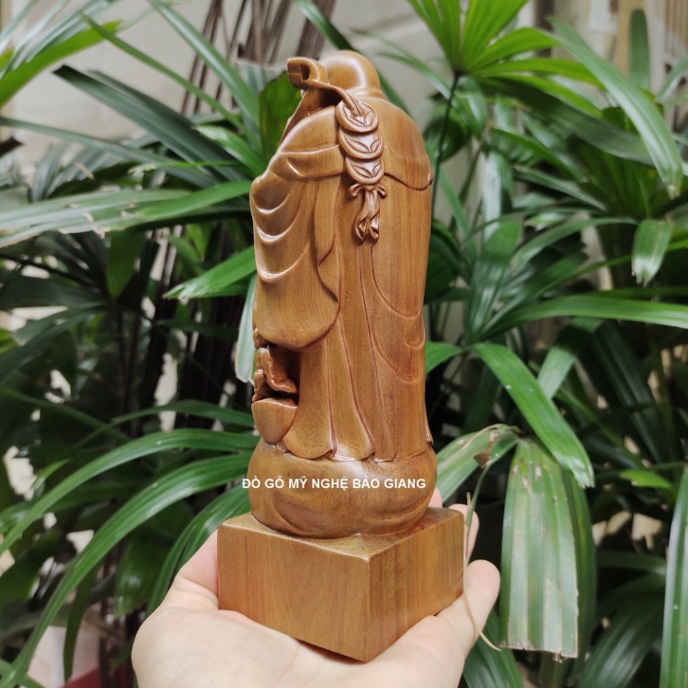 Tượng phật di lặc nhị phúc bằng gỗ
