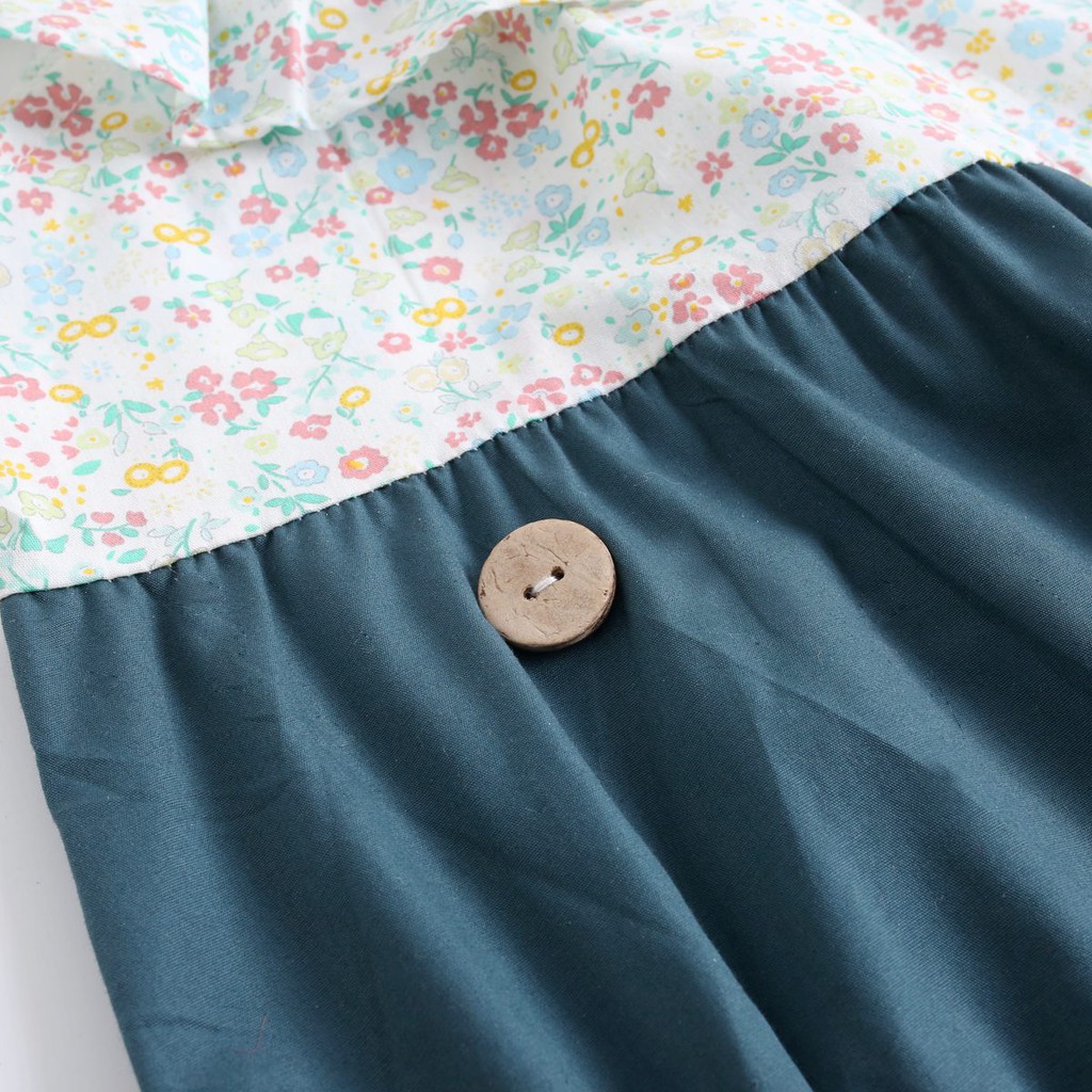 Đồ liền thân Sanlutoz in hình hoa thời trang mùa hè cho bé gái