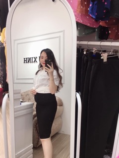 Chân váy bầu umi bút chì ( ảnh thật tự chụp và ảnh trải sàn)