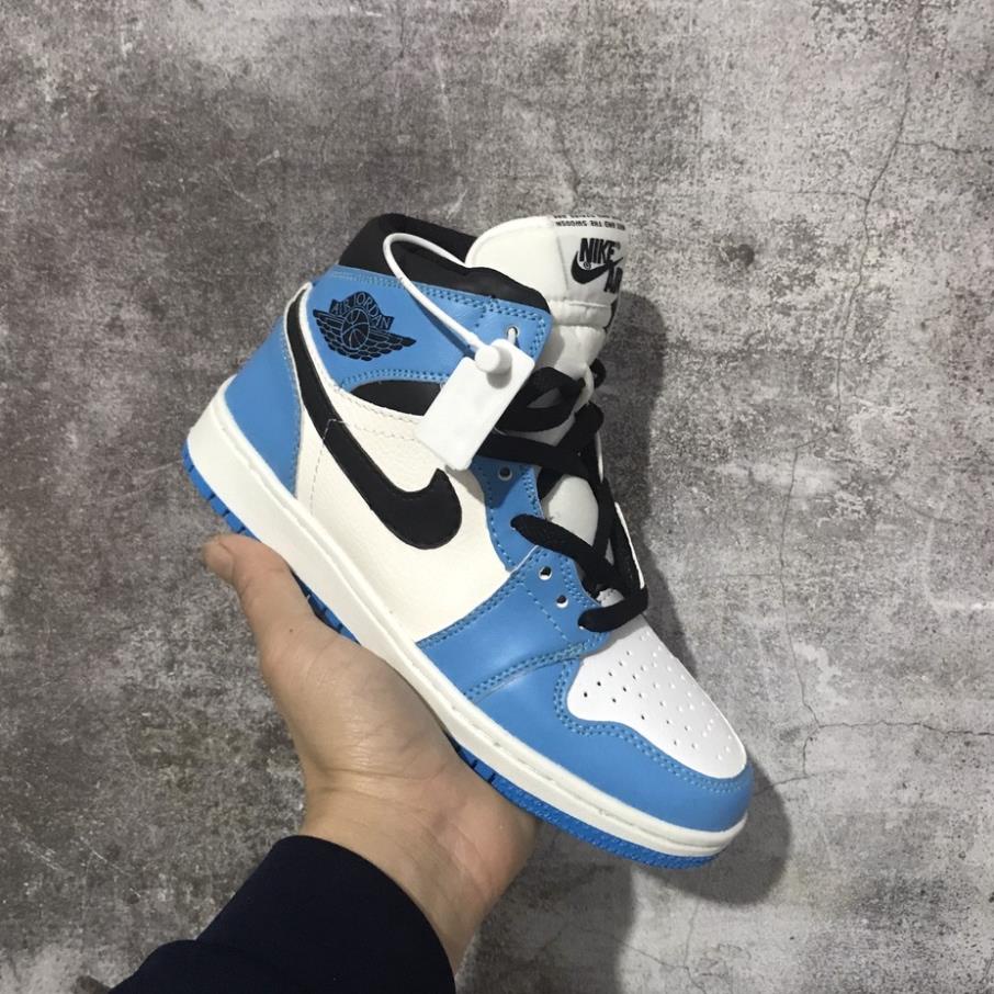 Giày sneaker JORDAN 1 XANH DƯƠNG cao cổ Hot trend nam nữ, Giày thể thao JD1 xanh dương cao dùng đi học,tập gym