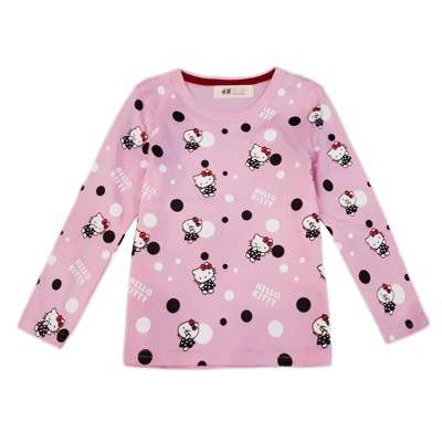 Áo thun tay dài Hello Kitty HM cho bé gái 2-8T A177
