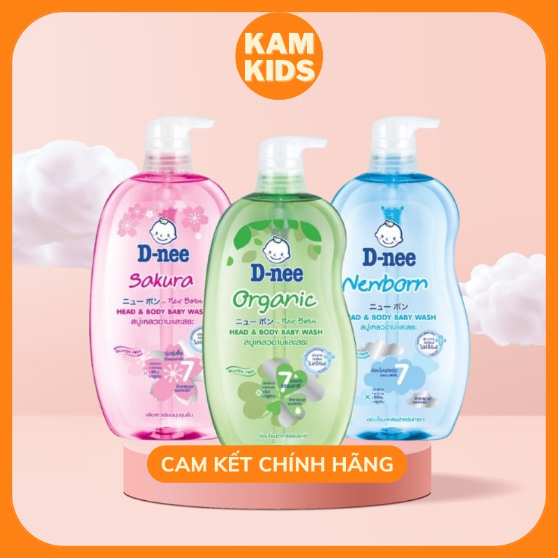 Sữa tắm gội Dnee 380ml cho bé sơ sinh đến lớn