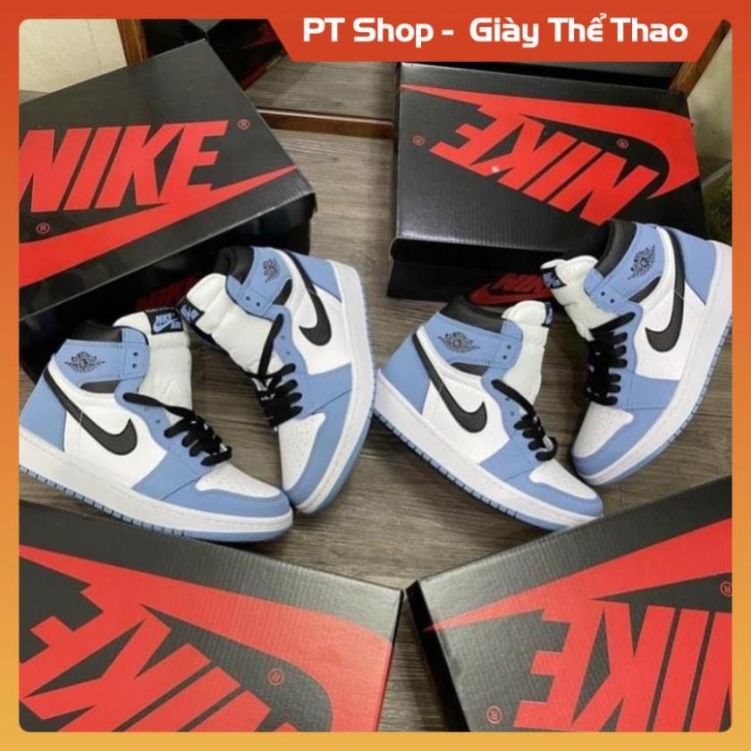 [FreeShip - Hàng SỊn Sò] Giày thể thao air JD1 xanh dương cao cổ, Giày sneaker  jodan 1 high university blue