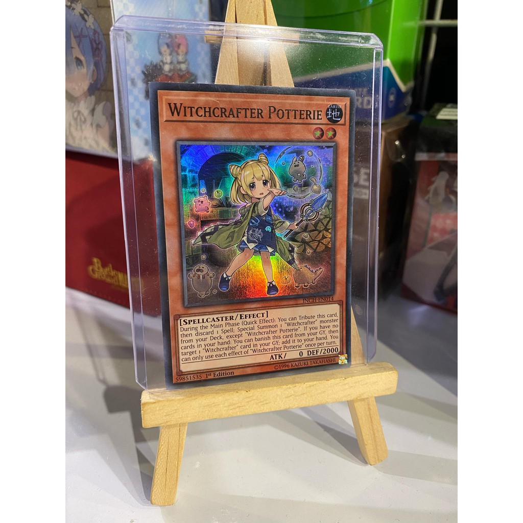 Lá bài thẻ bài Yugioh Witchcrafter Potterie – Super Rare - Tặng bọc bài nhựa bảo quản
