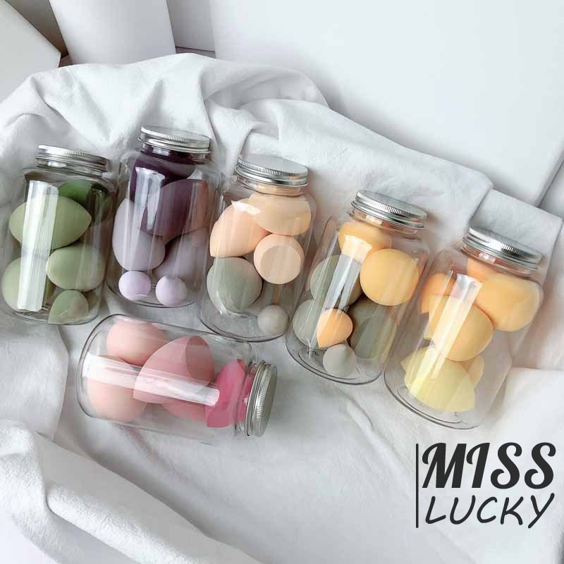 ❤HHN-VN 7Pcs Soft Hydrophilic Dry Wet Makeup Sponge Puff Smooth Foundation Cosmetic Beauty Eggs Face