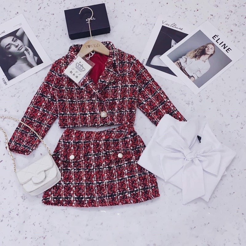 Set vest dạ cho bé