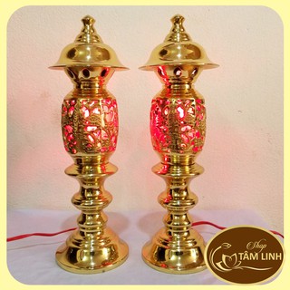 Cap Chân Đèn Điện Bằng Đồng Lộc Thành