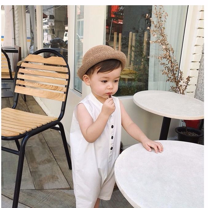 Áo Liền Quần Không Tay Họa Tiết Khủng Long Phong Cách Nhật Hàn Thời Trang Mùa Hè Cho Bé