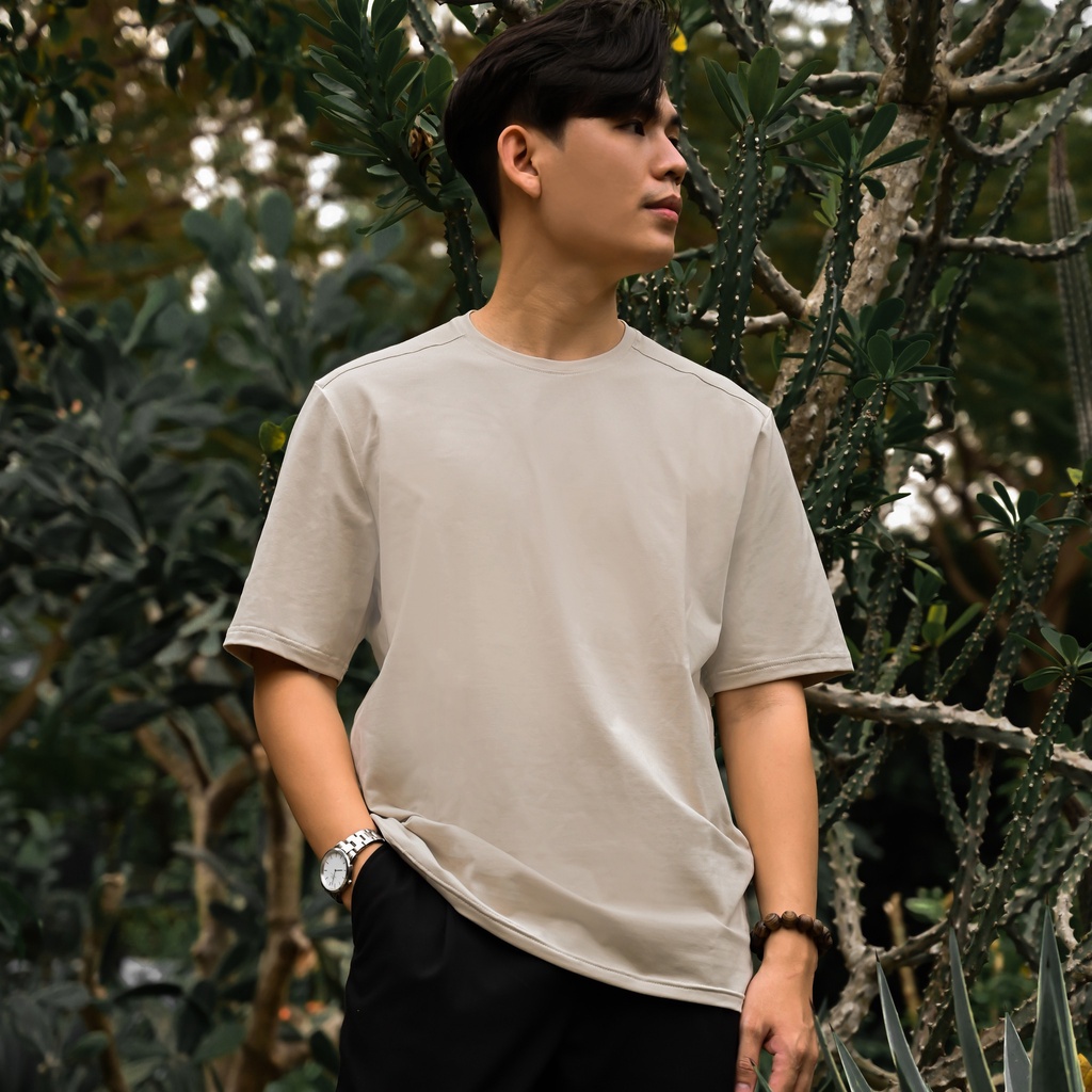 ÁO THUN TRƠN BASIC 100% Cotton form Regular fit tôn dáng thương hiệu SAGONIZ®