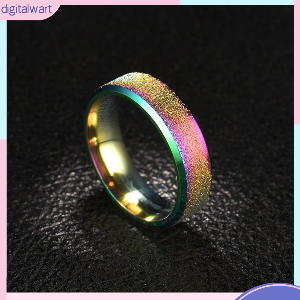 {digitalwart} Nhẫn Cặp Đôi Mặt Nhám Thời Trang Dự Tiệc Dành Cho Nam Và Nữ