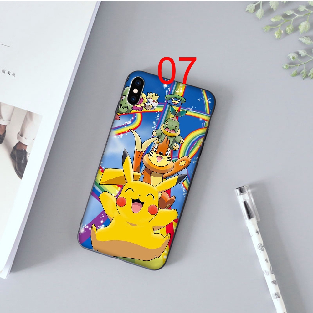 Ốp điện thoại mềm in hình Pokemon cho iPhone 5 5s 6 6s Plus 7 8 SE