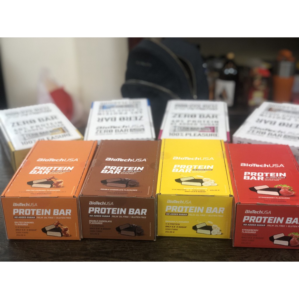 Thanh Bánh Protein Bar BiotechUSA – Hộp 20 Thanh