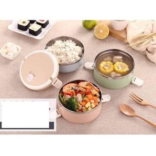Hộp cơm- cạp lồng 3 tầng lúa mạch, cà men 3 tầng ruột inox