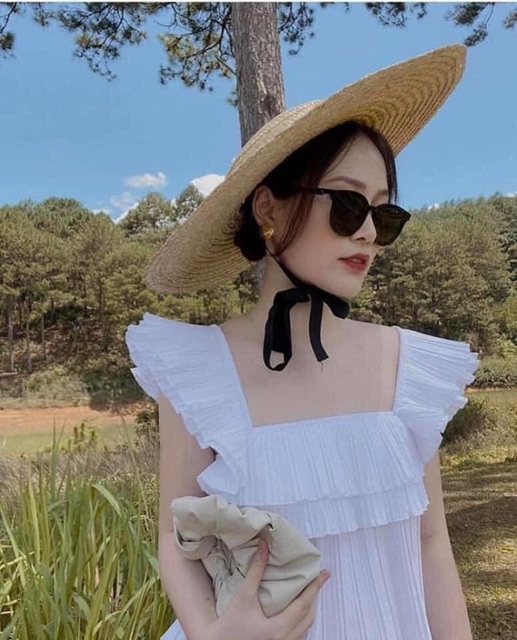 Áo phối bèo xếp pli zara auth vợt sale