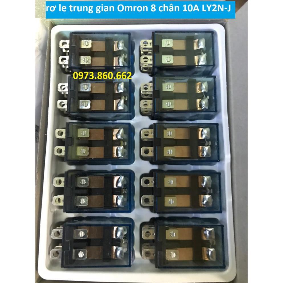 Rơ le trung gian omron 8 chân 10A - LY2N-J - relay kiếng công suất lớn