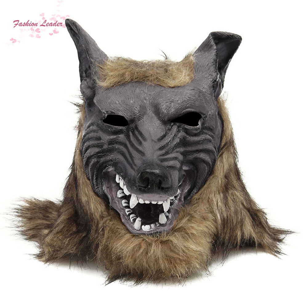 Mặt Nạ Hóa Trang Người Sói Bằng Cao Su Cho Halloween