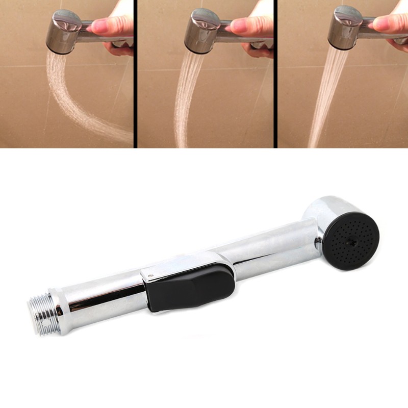 Đầu Vòi Xịt Bồn Vệ Sinh Rửa Tã Vải Cầm Tay Tiện Lợi Bằng ABS Mạ Crôm