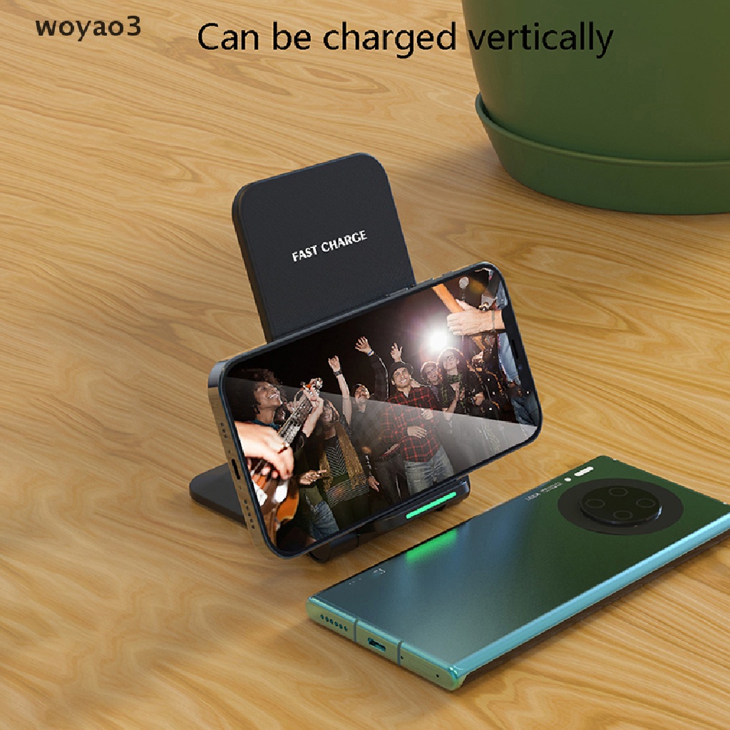 Đế Sạc Không Dây woyao3 15W Chuyên Dụng Cho Điện Thoại Hỗ Trợ QI