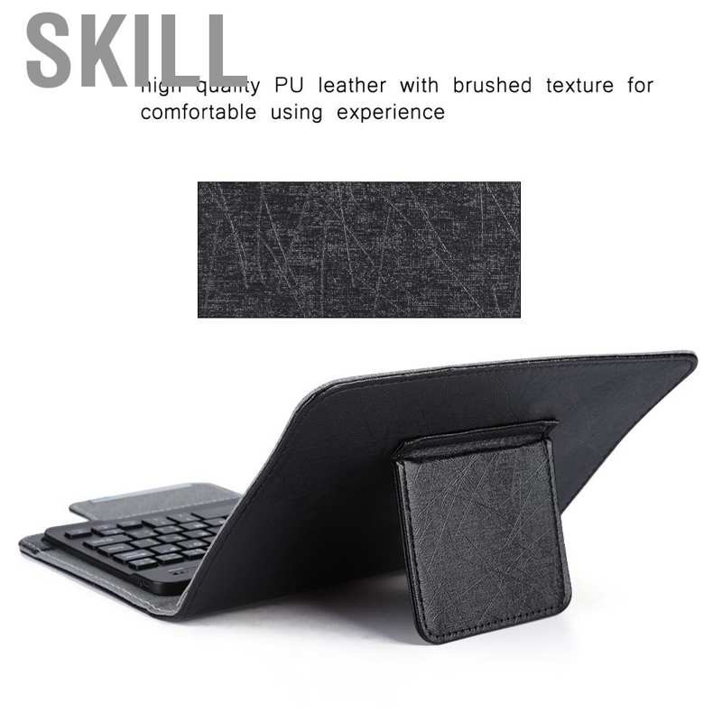 Skill Universal Tablet Laptop Phone PU Leather Protective Case Cover for Smart Cellphones 7/10 inches