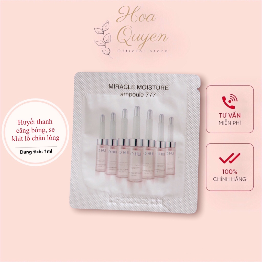 Serum căng bóng da - Tinh chất huyết thanh 777 OHUI căng bóng, se khít lỗ chân lông 1ml | BigBuy360 - bigbuy360.vn