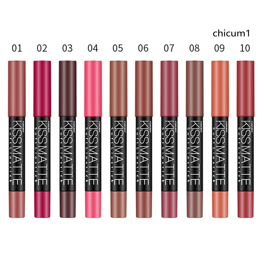 (Hàng Mới Về) Son Môi Dnm Chất Lì Dưỡng Ẩm Không Dính Chống Thấm Nước Với 19 Màu Lựa Chọn